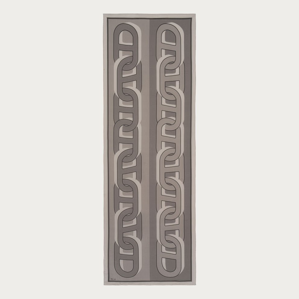 Rabta İpek Şal Gümüş Gri