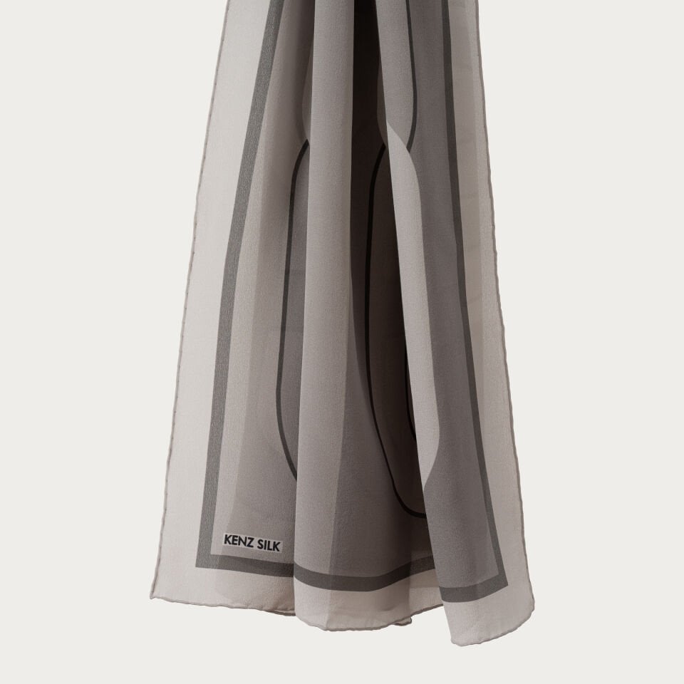 Rabta İpek Şal Gümüş Gri