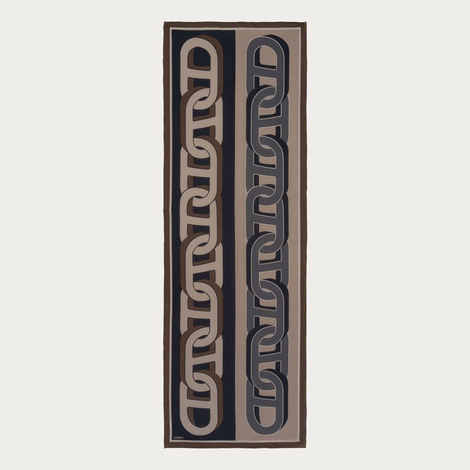 Rabta İpek Şal Derin Lacivert