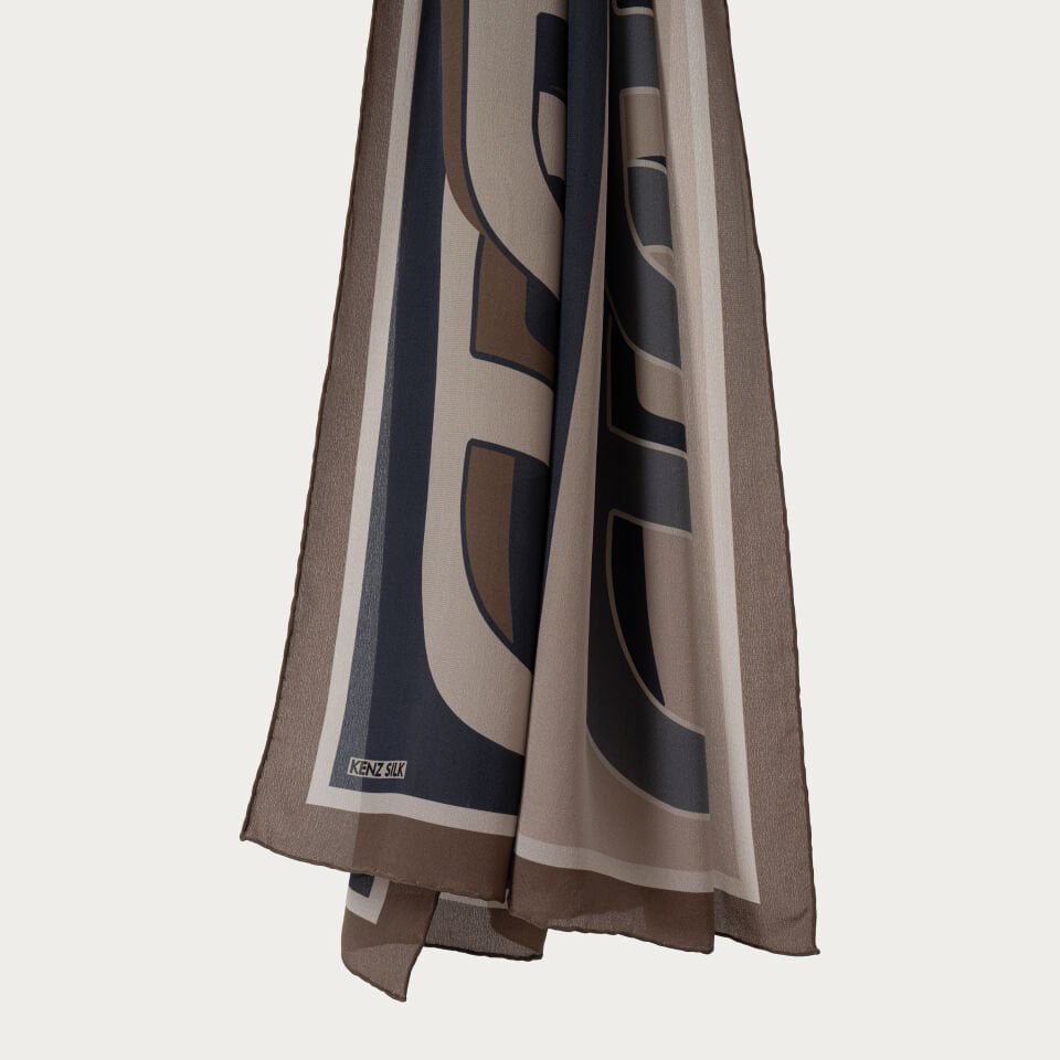 Rabta İpek Şal Derin Lacivert