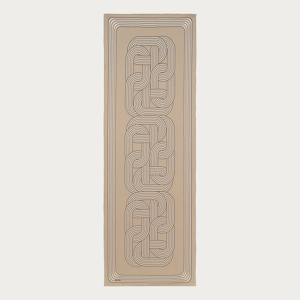 Silsile İpek Şal Krem