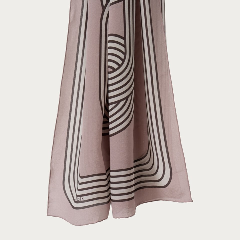 Silsile İpek Şal Pudra