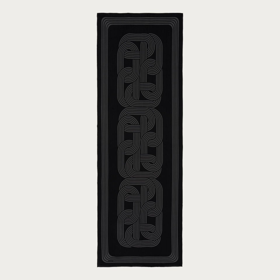 Silsile İpek Şal Siyah