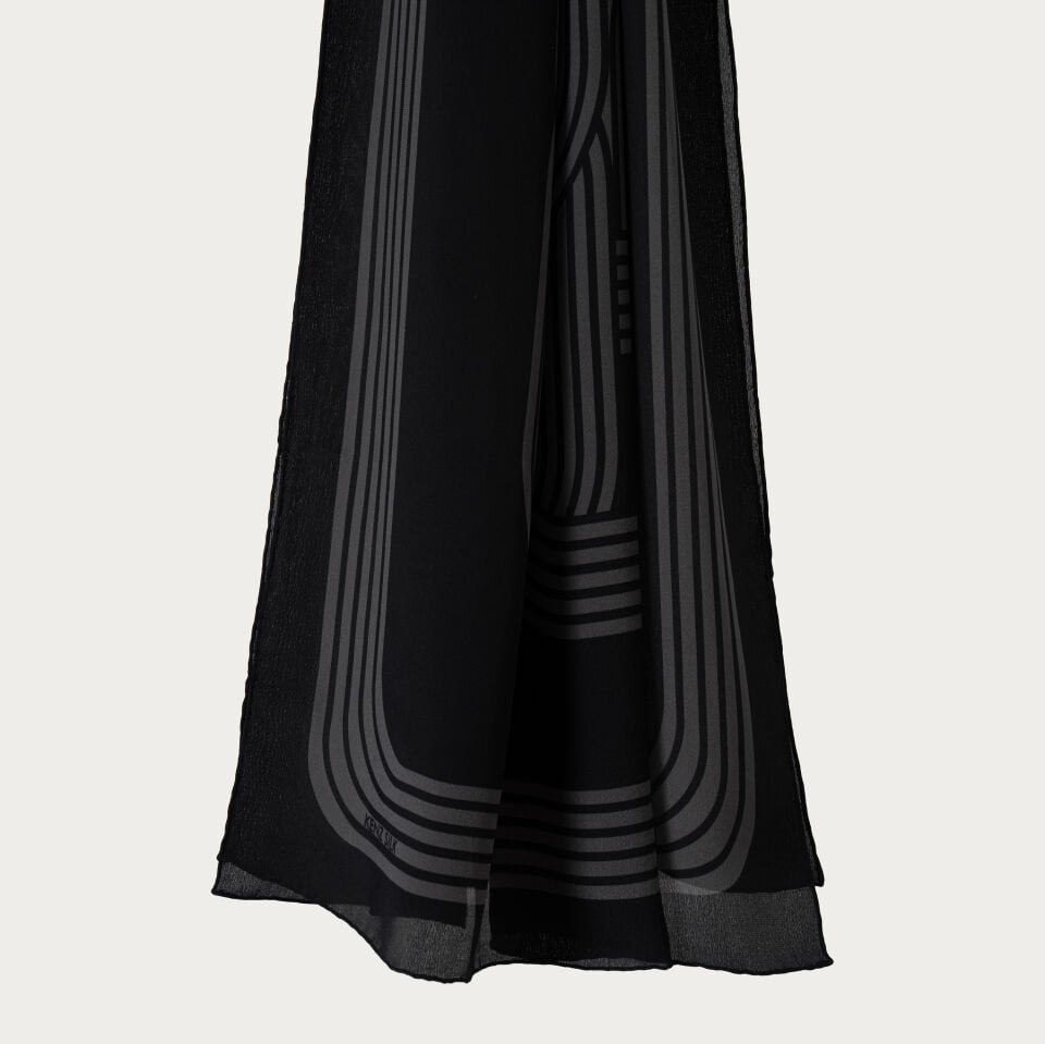 Silsile İpek Şal Siyah